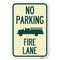 Signmission No Parking Fire Lane with Graphic Heavy-Gauge Aluminum Sign, 12" x 18", A-1218-23624 A-1218-23624 - alternate 1